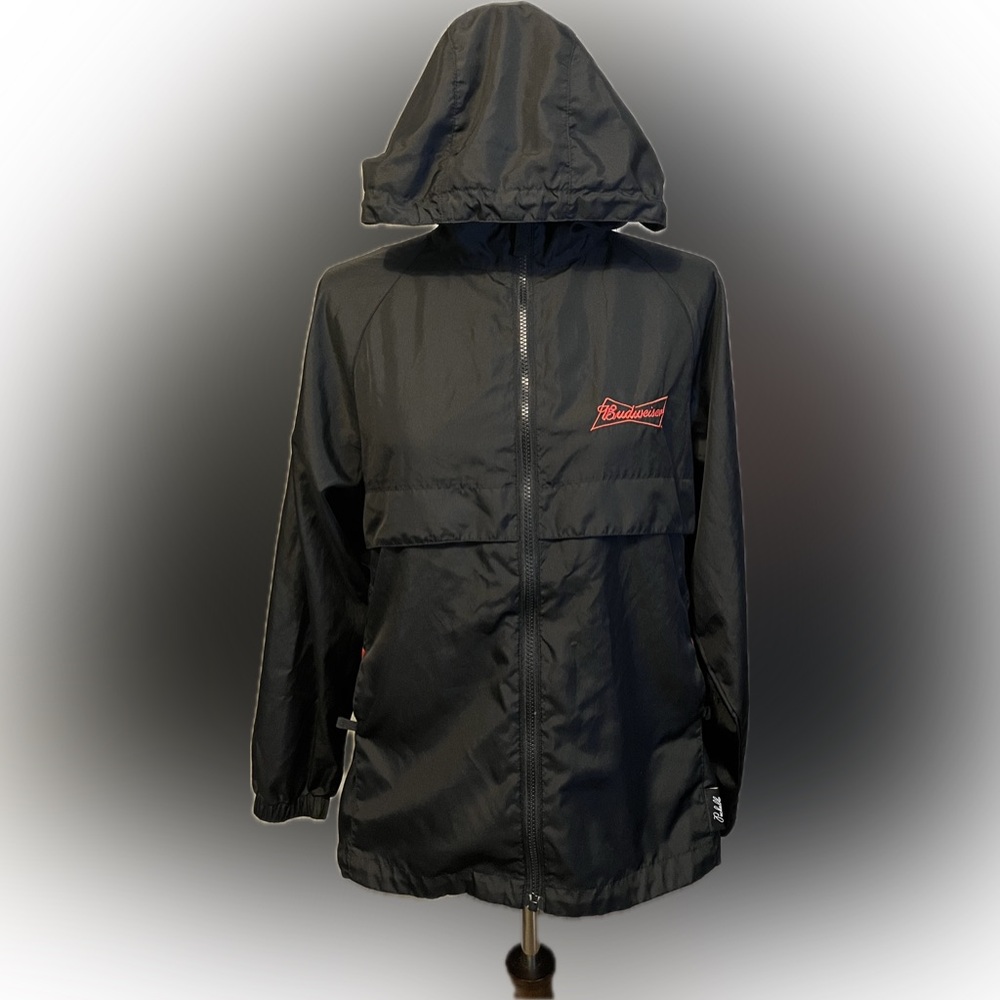 Reebok Budweiser Black Zip-Up Hoodie size M - Picture 2 of 16